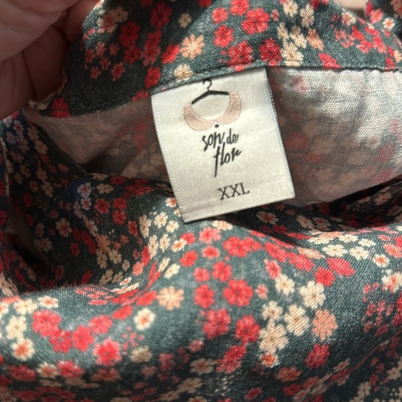 Son de flor pinafore sleeveless dress ditzy floral - Picture 4 of 4